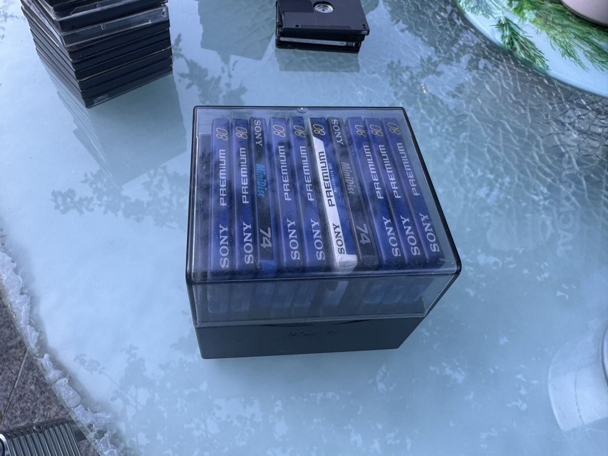 Sony Minidisc: 10 x Sony Mini Disc Premium 80 extra longplay – Nuovo e nell'imballaggio originale da Trimbach venduto da SABO-61 7