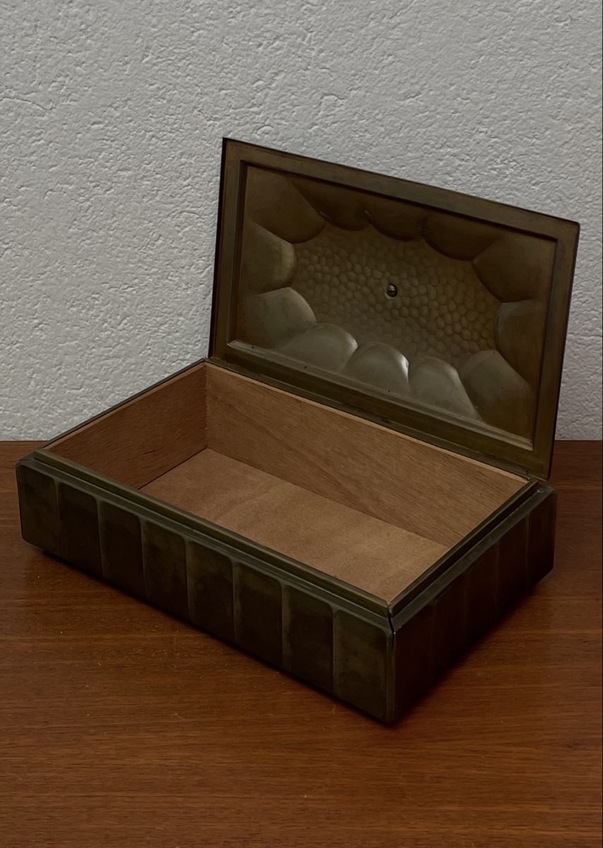 Dosen: Antike Messing Schatulle Dresdner Kunstgewerbe Art Deco Box – Gebraucht aus Zürich von Vintagewiesel 1