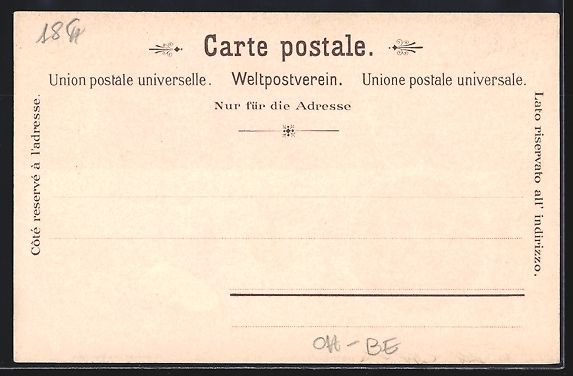 Cartoline postali: Bern, Hotel Belle-Vue, Salle de Lecture, – Usato da Berlin venduto da bartko-reher 1