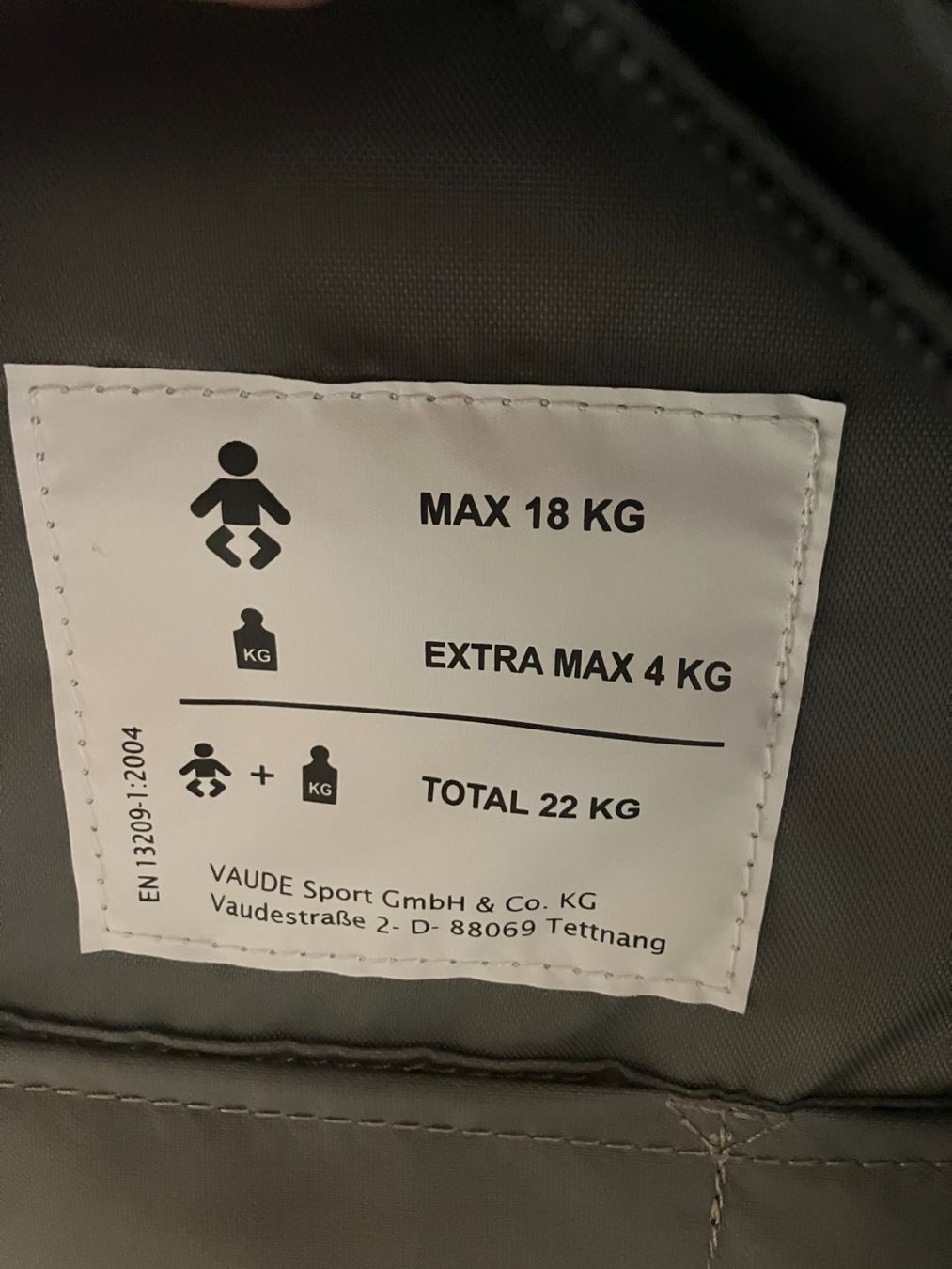 Vaude Marsupi portabebè: VAUDE Shuttle Base Kindertrage mit Sonnendach – Usato da Urdorf venduto da tao_k6wp 5