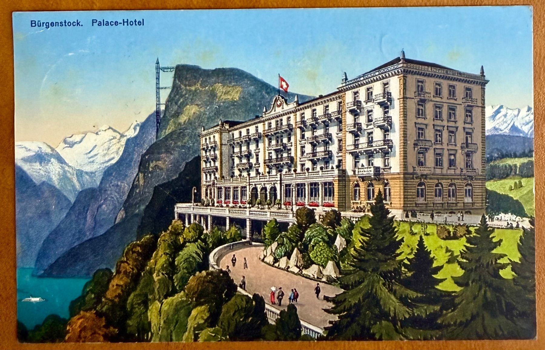 Ansichtskarten: Bürgenstock - Palace - Hotel 1935 – Gebraucht aus Lutry von Ediego