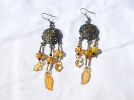 Grosse Vintage Ohrhänger, Oriental Style, Modeschmuck