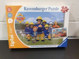 Neu - Tiptoi - Puzzle 2x24 - Feuerwehrmann Sam