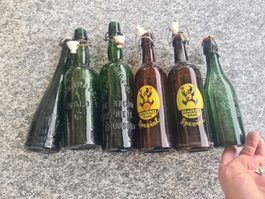 Bierflasche/Bier/Brauerei/Reklame/Biere/Flasche/Sammler/Lot