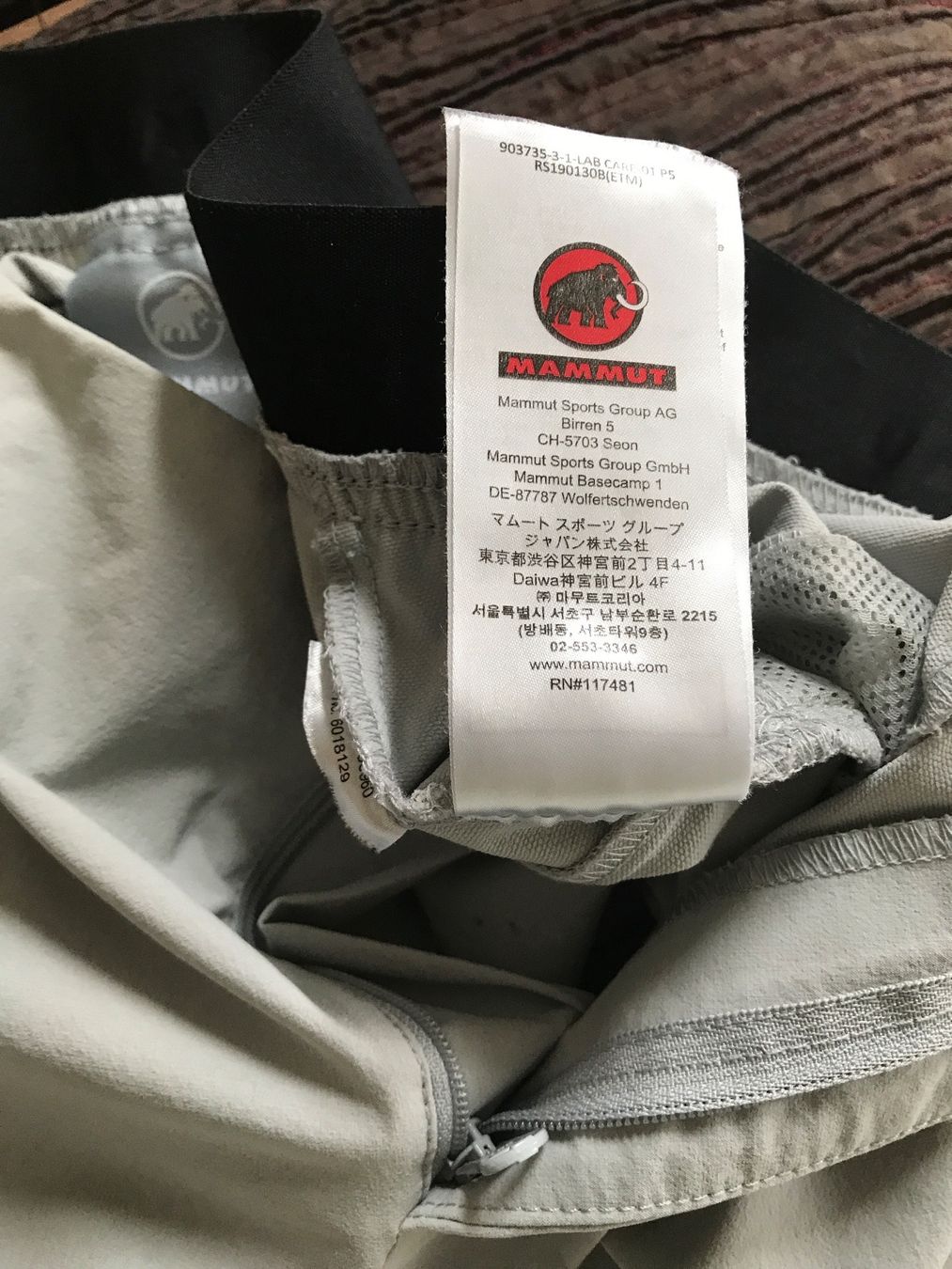 Mammut Pantaloni: MAMMUT Hose in Hellgrau EU38 – Usato da Glattfelden venduto da Danshari 6