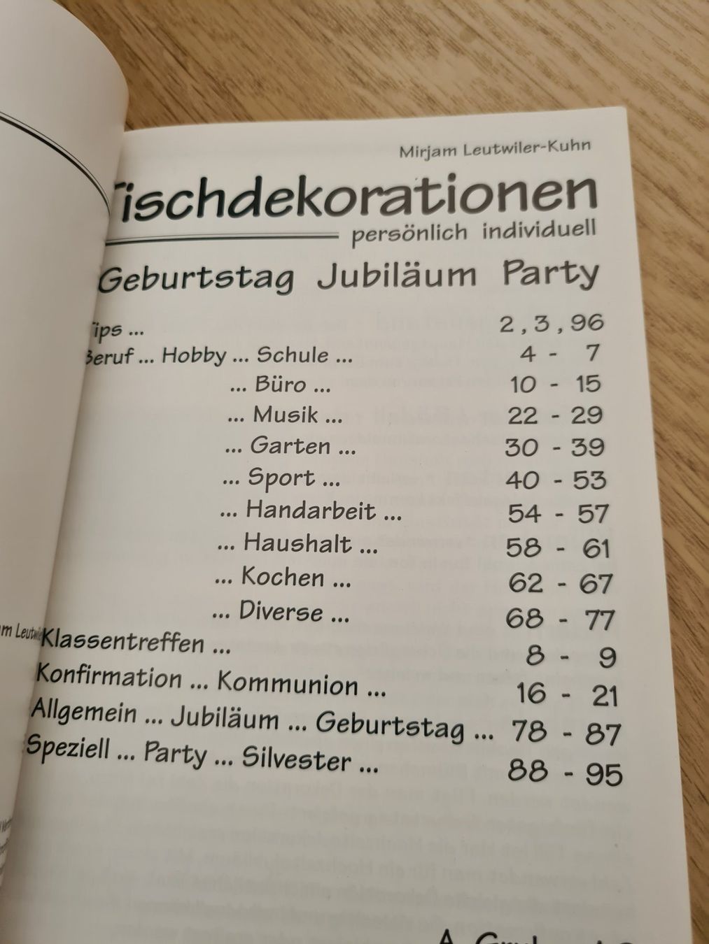 Livres: Tisch Dekoration Buch – D'occasion à Langenthal par Polarisstern 2