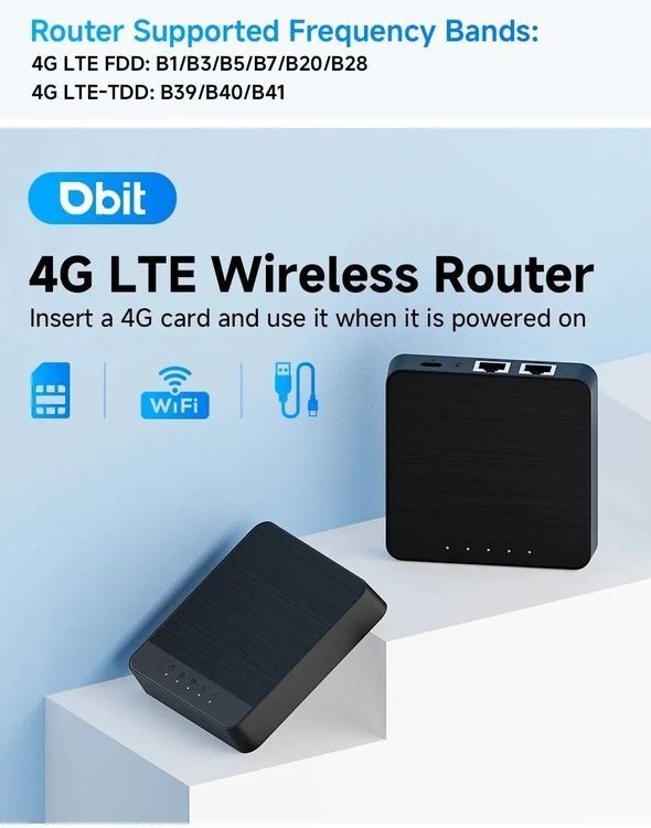 4G LTE Wireless Router - sehr kompakt (Demogerät, neuwertig) (Neu und ...