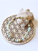 Bracelet en pierres naturelles - Fluorite avec Quartz