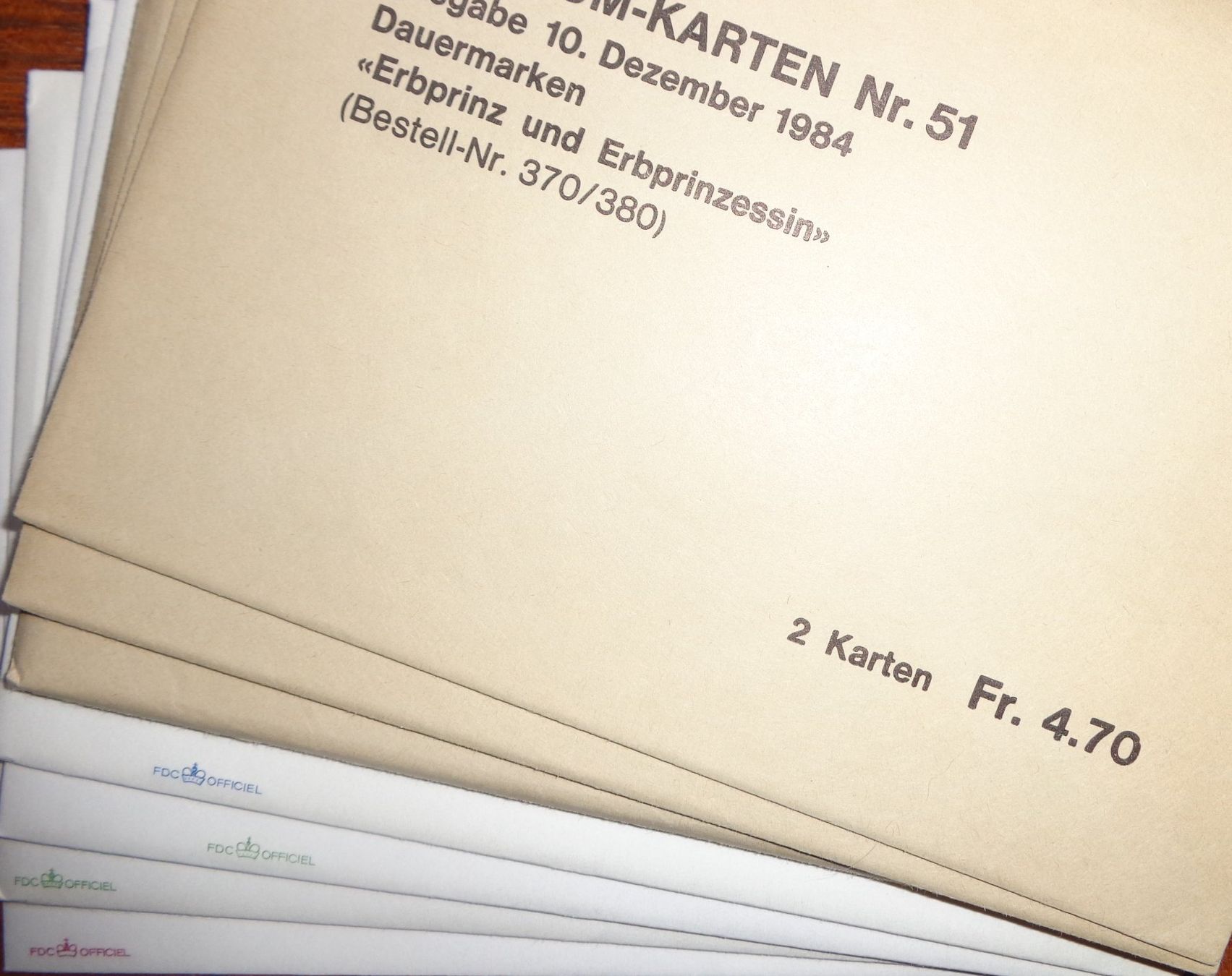 Tutti i francobolli: FL Maximumkarten 1984 komplett – Usato da Bürglen TG venduto da StampGraf
