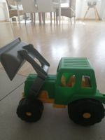 Spielzeug Traktor mit Frontlader grün gelb gebraucht