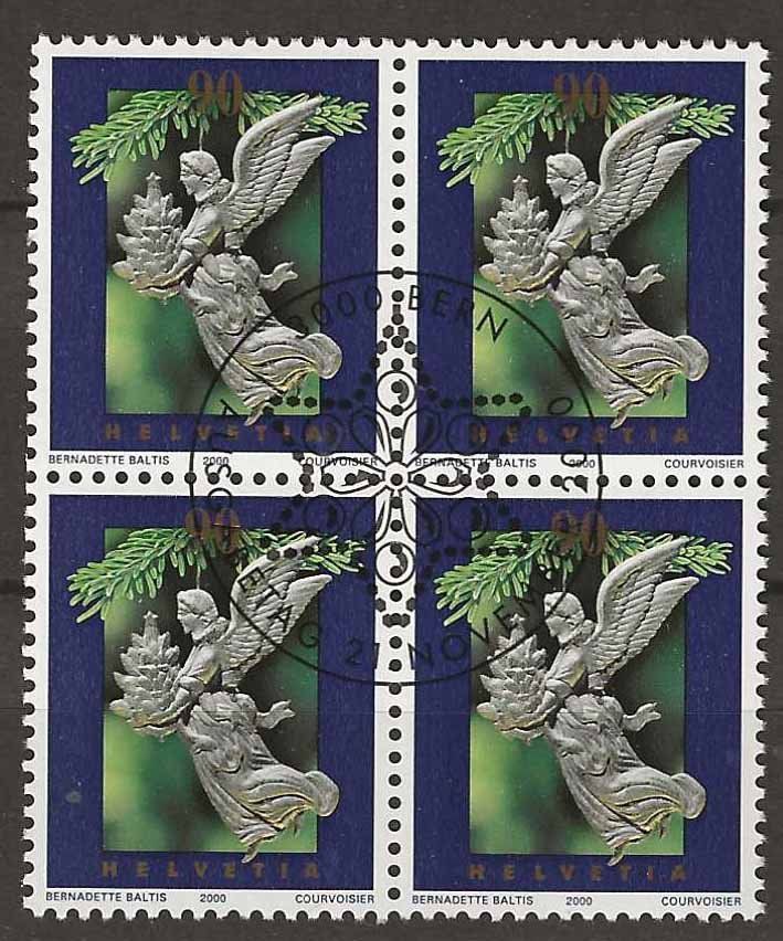 Alle Briefmarken: B1014 - Noel 2000  bloc4 1er jour – Gebraucht aus Trélex von Phil_Albert