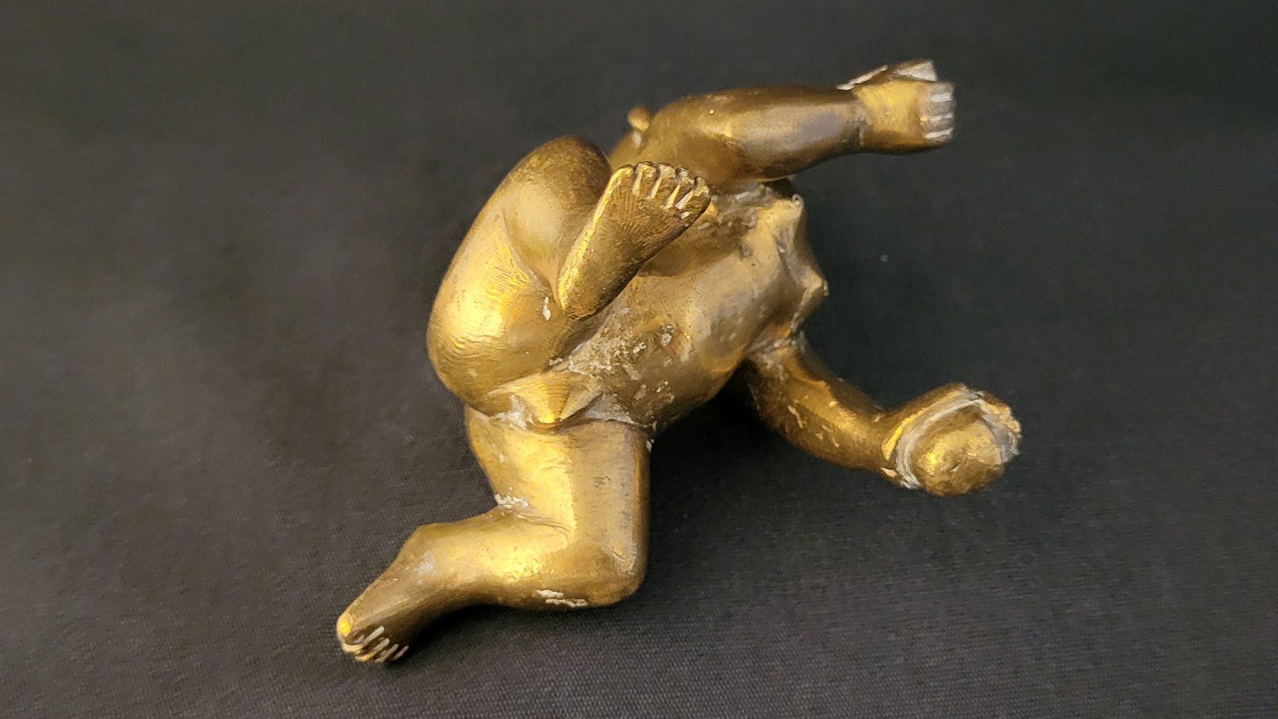 Statuette: Bronzefigur "Kleiner Krishna" Indien – Usato da Basel venduto da spinne02 7