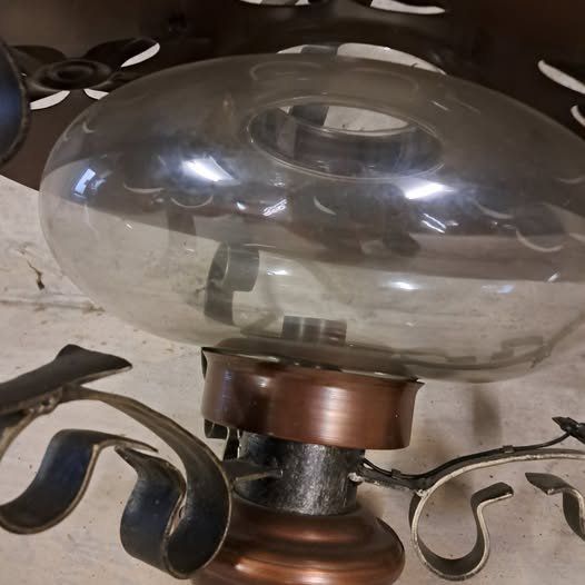 Lampadari & plafoniere: Grosse Schmiedeisenlampe massiv – Usato da Maur venduto da bolliger4you 1