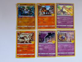 6-teiliges Karten-Set mit beliebten Holo-Karten 