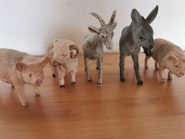 5 Bauernhoftiere, 7-11 cm, Top-Qualität