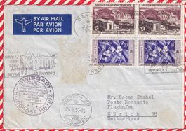 Swissair Mittelholzer-Gedenkflug 1957 (Leopoldville-Bangui)