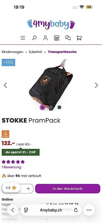 Carrozzine: STOKKE PramPack – Usato da Cham venduto da bree88 2