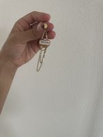 Dyrberg/Kern Ohrringe, vergoldet mit Strass, Kettenoptik