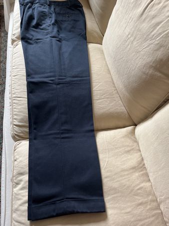 🎱 Brooks Brothers Blue 100% cotton trousers