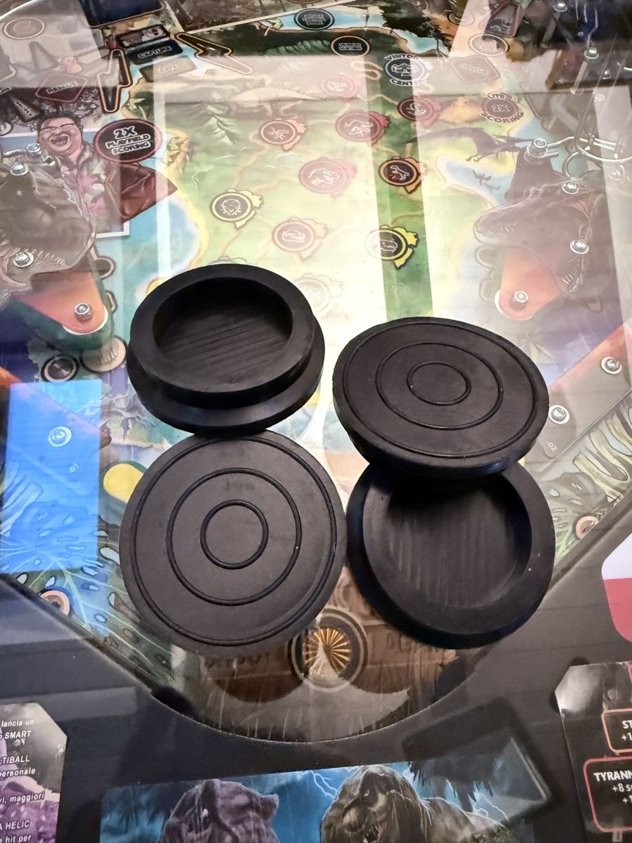 Flipperkästen: Set mit 4 Silikonuntersetzer für Flipper – Neu und originalverpackt aus Grüt (Gossau ZH) von Seelan 1
