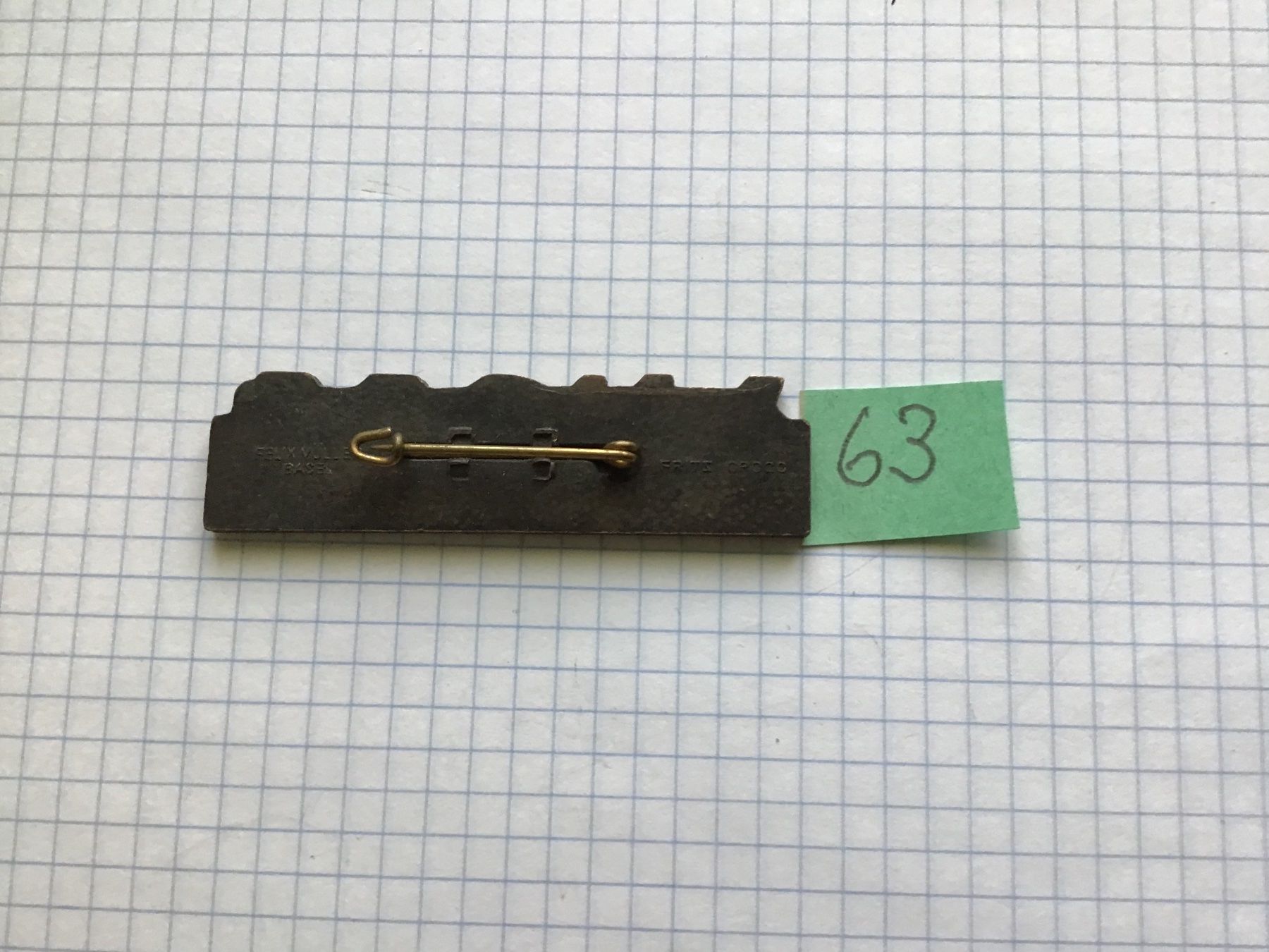 Basler Plaketten & Abzeichen: Baslerfasnachtsplaketten Kupfer 1963 – Gebraucht aus Arlesheim von printz01 1
