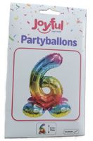 Partyballon Nr. 6 von Joyful, 71 cm, stehend (neu/OVP)