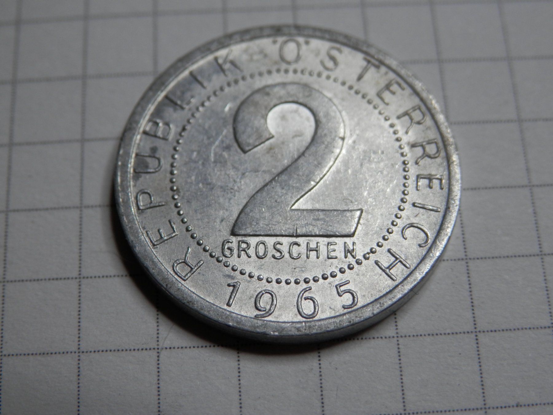 Tutti le monete: Österreich  2 Groschen, 1965 – Usato da Weiach venduto da weiach81