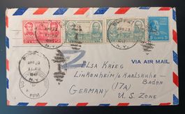 PREXIE-Luftpost, Buffalo, NY, zensiert nach Deutschland 1947
