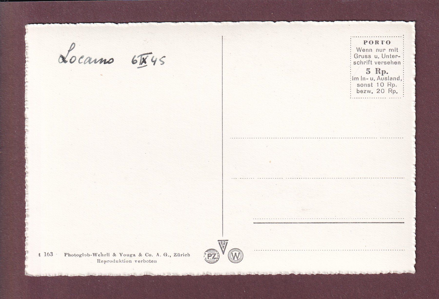 Cartoline postali: LOCARNO - Fontana Pedrazzini – Usato da Pully venduto da nicecards 1
