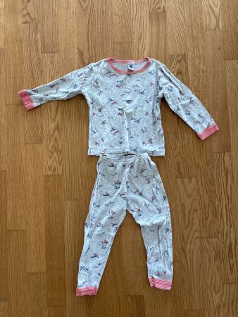 Petit Bateau Pyjama grau  Grösse 104 gebraucht