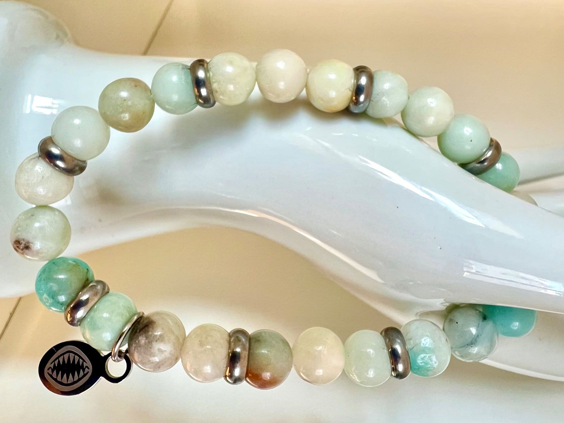 Armbänder & -reifen: Amazonit Armband in Mint & Creme - neu – Neu (gemäss Beschreibung) aus Ruswil von artbyhand 1