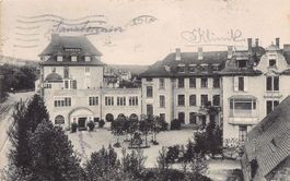 Zürich, Theodosianum Privatspital, Asylstrasse gelaufen 1917