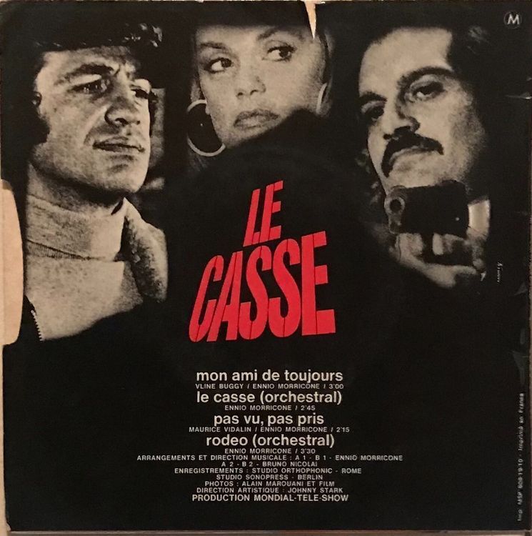 B.O. DU FILM LE CASSE - ENNIO MORRICONE/ MIREILLE MATHIEU | Kaufen Auf ...