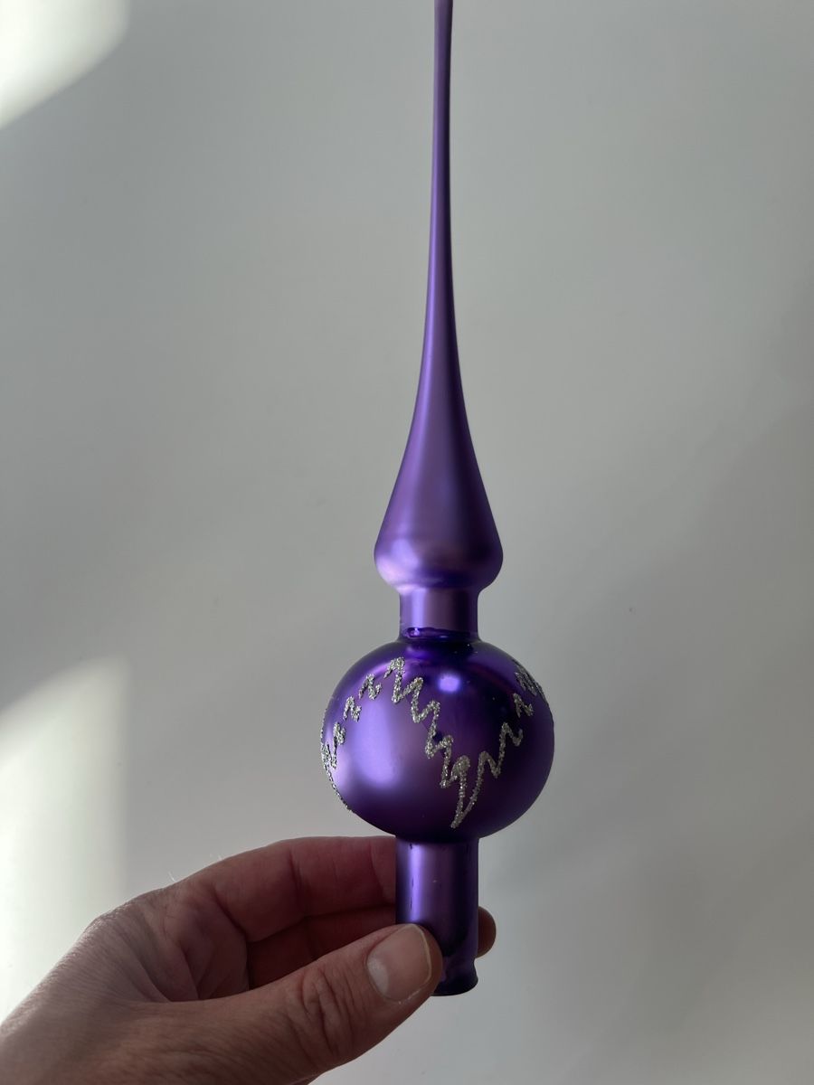 Tutte le decorazioni: Violett Weihnachts Baumspitze  – Usato da Uerikon venduto da Saffagirl 4