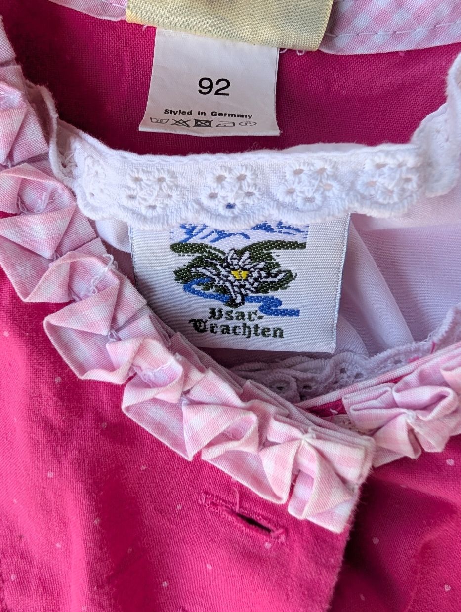 Robes et jupes: Mädchen Dirndl Grösse 92 rosa – D'occasion à Emmen par limonette 1