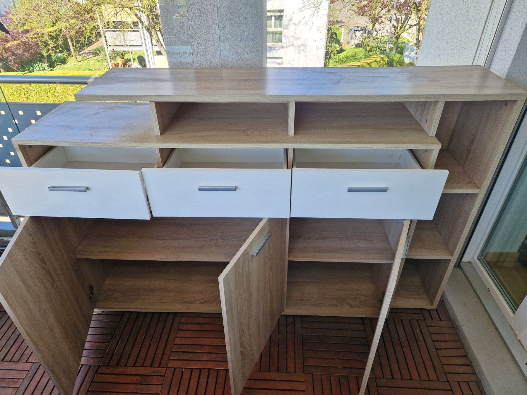 Cassettiere: Sideboard, Schrank, Kommode, Holz-Optik – Usato da Kloten venduto da soat 1