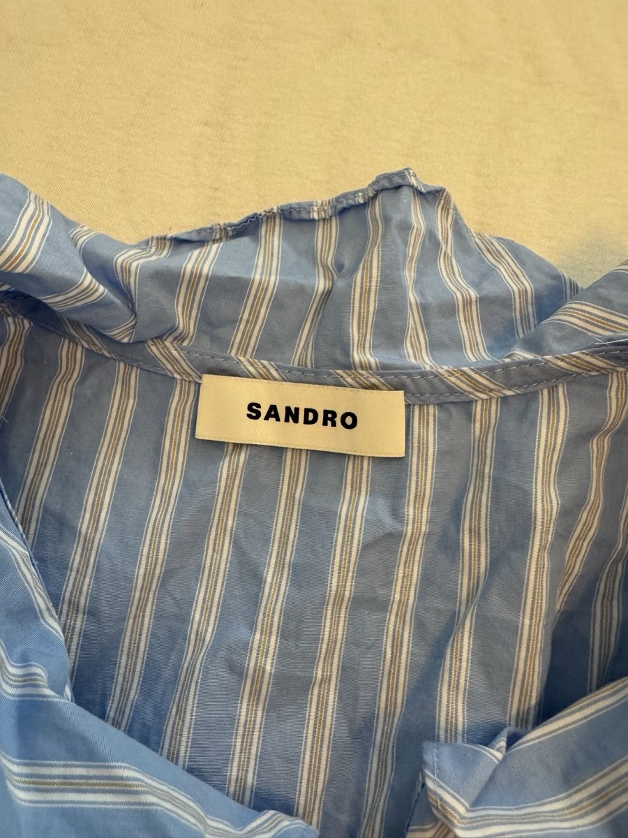 Sandro Tops: Sandro Damen Bluse gestreift Baumwolle – Gebraucht aus Baar von sabrinas_welt 1