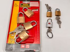 7 Stk. Vorhangschlösser/Kofferschlösser
