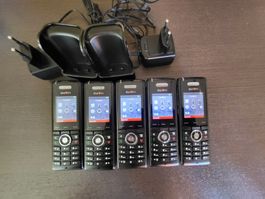 SwyxPhone D510 DECT (5 Stück) + 2 Ladeschalen – Konvolut
