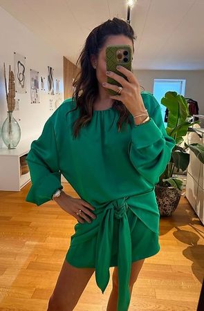 THE ATTICO KLEID VERT JADE