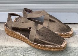 Superbe sandale espadrille TONI PONS brun irisé neuf n.38
