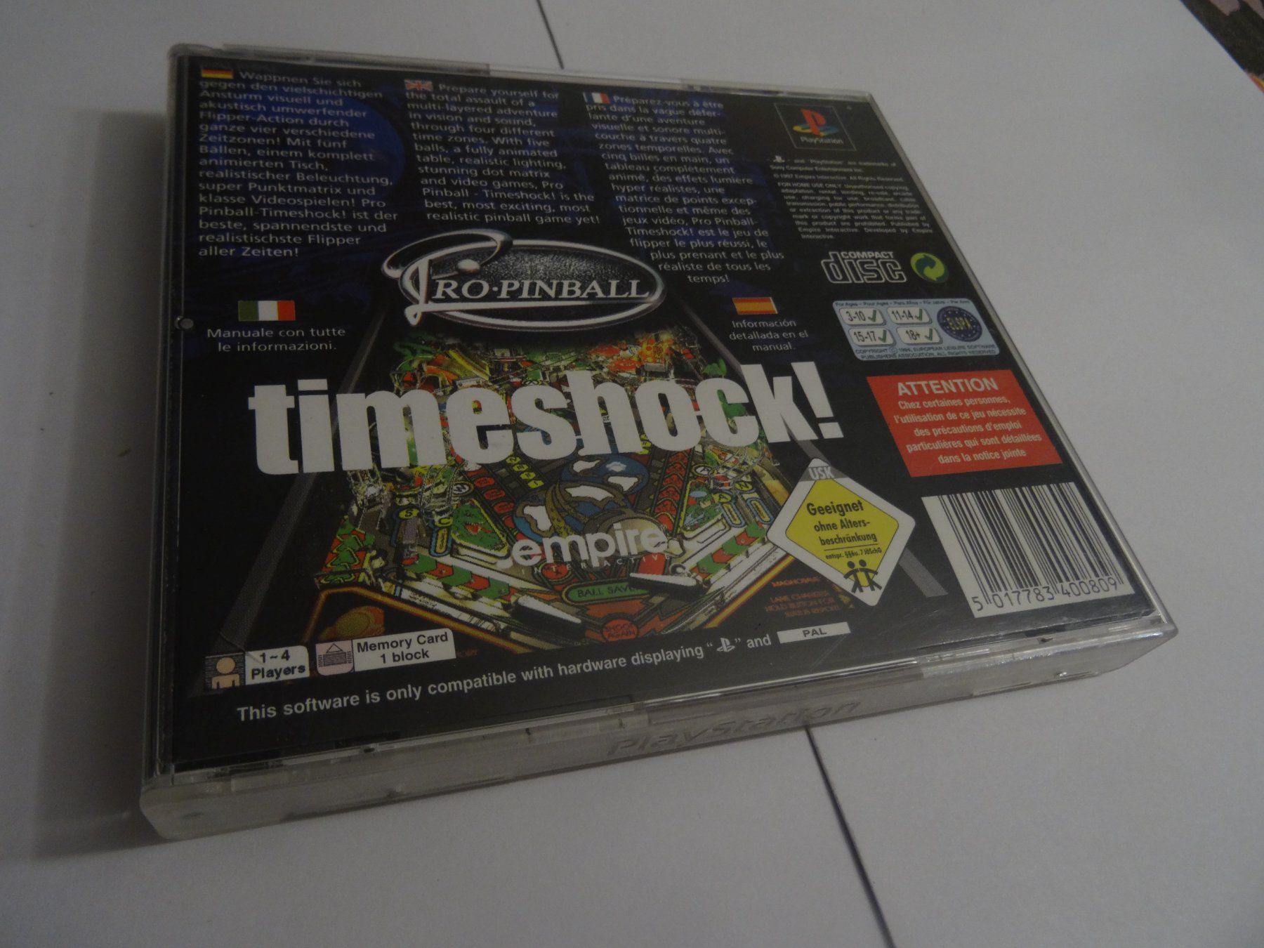 Sony Giochi: Timeshock! PS1 – Usato da Olten venduto da Disc-Ausverkauf 2