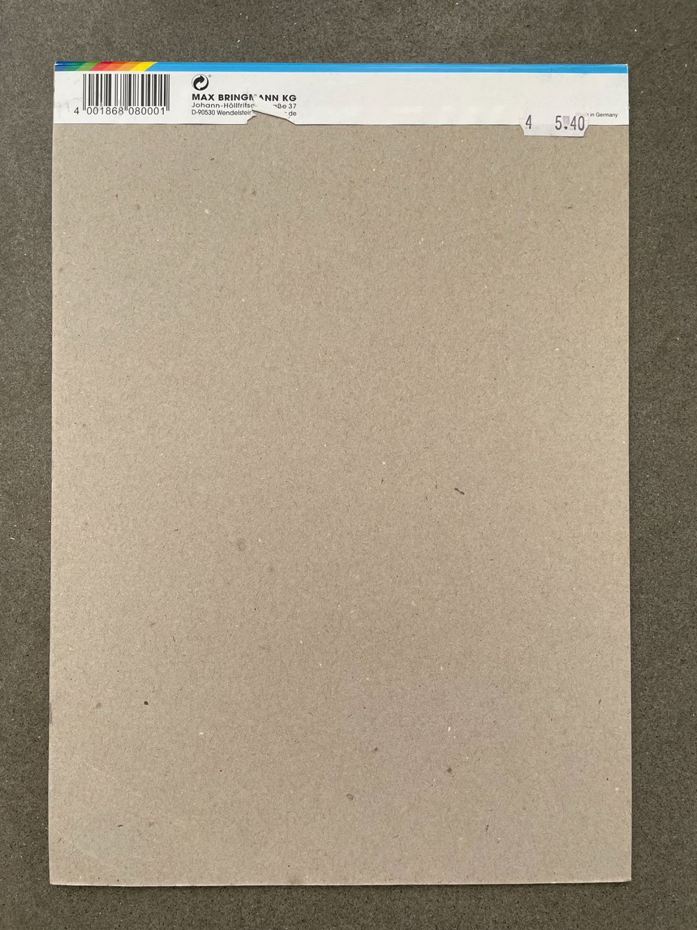 Carta: Transparentpapier Block folia Paper Bringmann – Usato da Zofingen venduto da angito 5