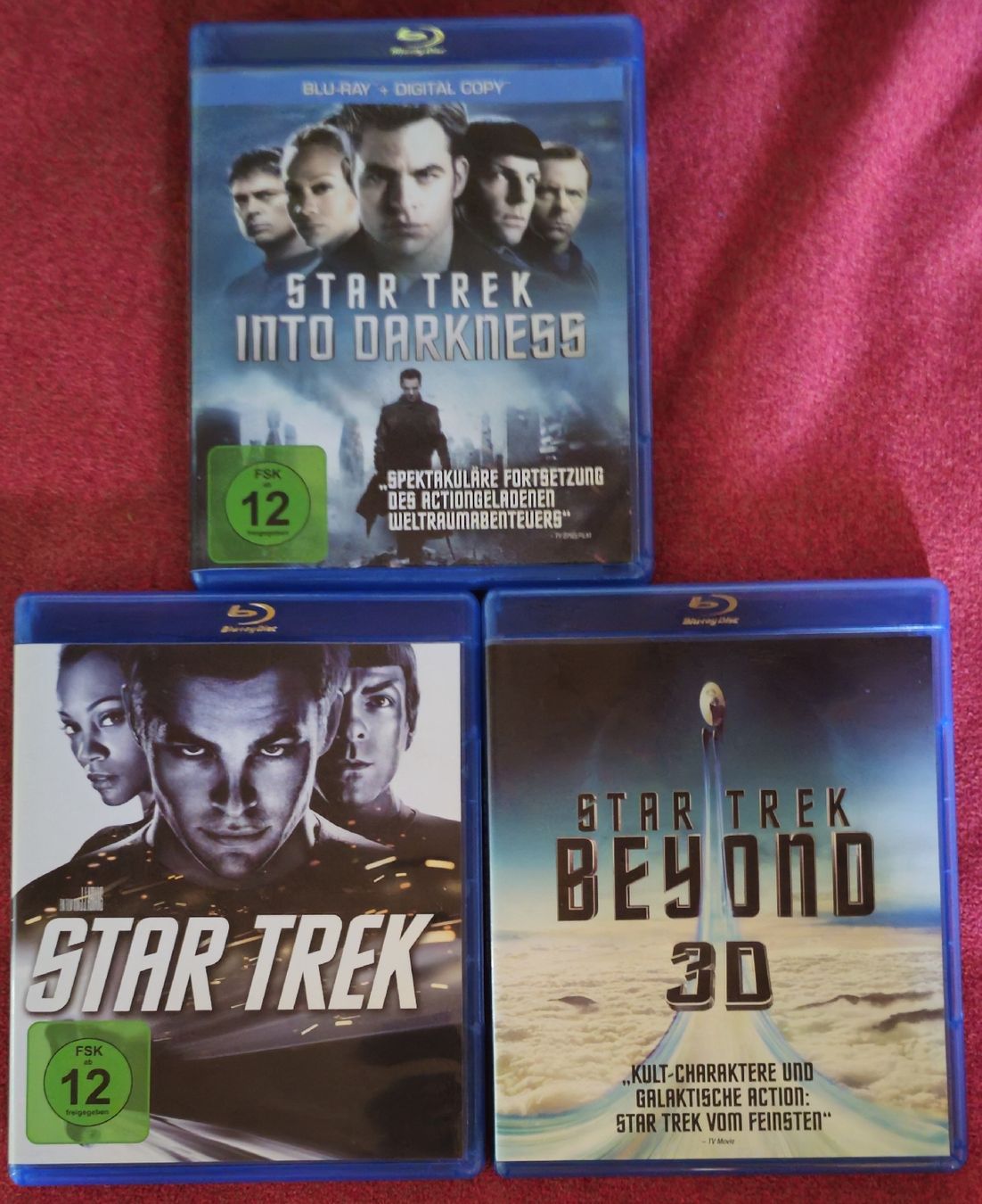 Alle DVDs: Star Trek Blu-rays 3er Set – Gebraucht aus Auslikon von pacomugi