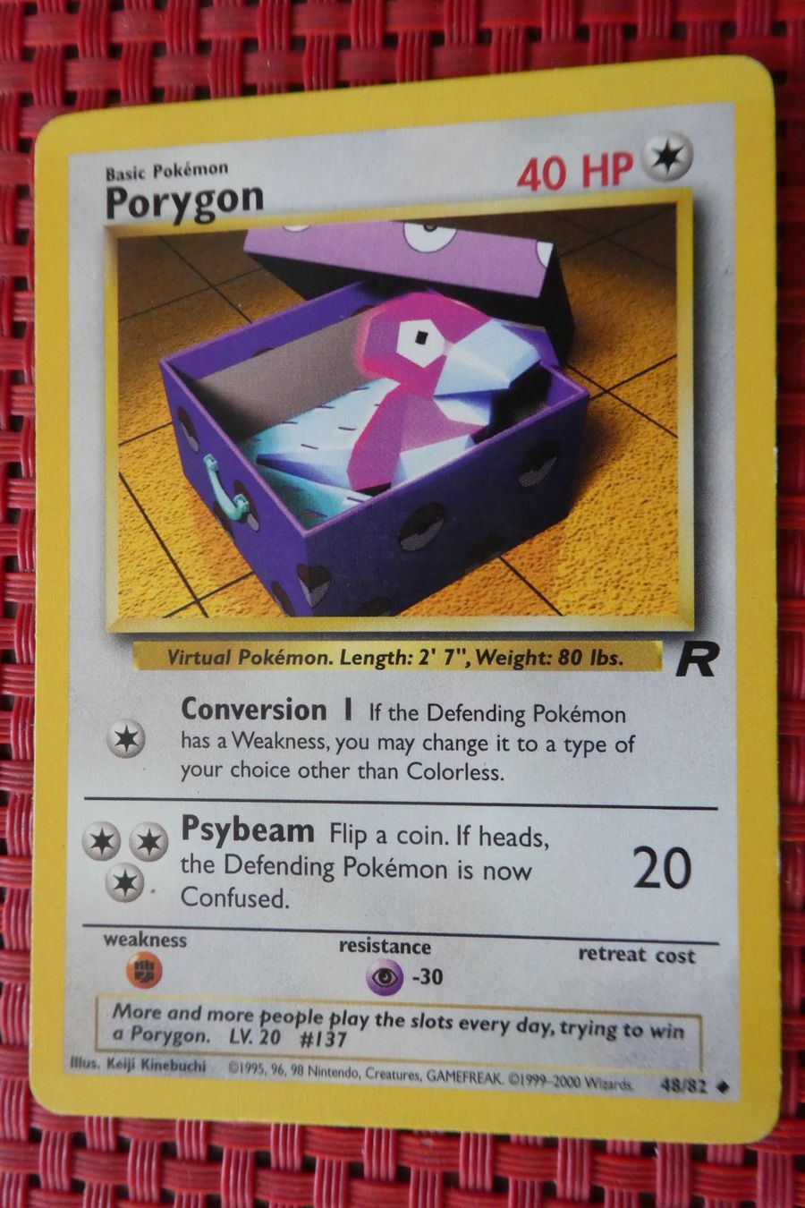 Pokémon Carte collezionabili: Pokémon PORYGON / Team Rocket – Usato da Au ZH venduto da Osterhase4