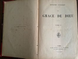 Ancien livre La grace de Dieu Vol II illustrations Paris FRA