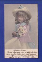 ENFANT - Jeune fille et fleurs