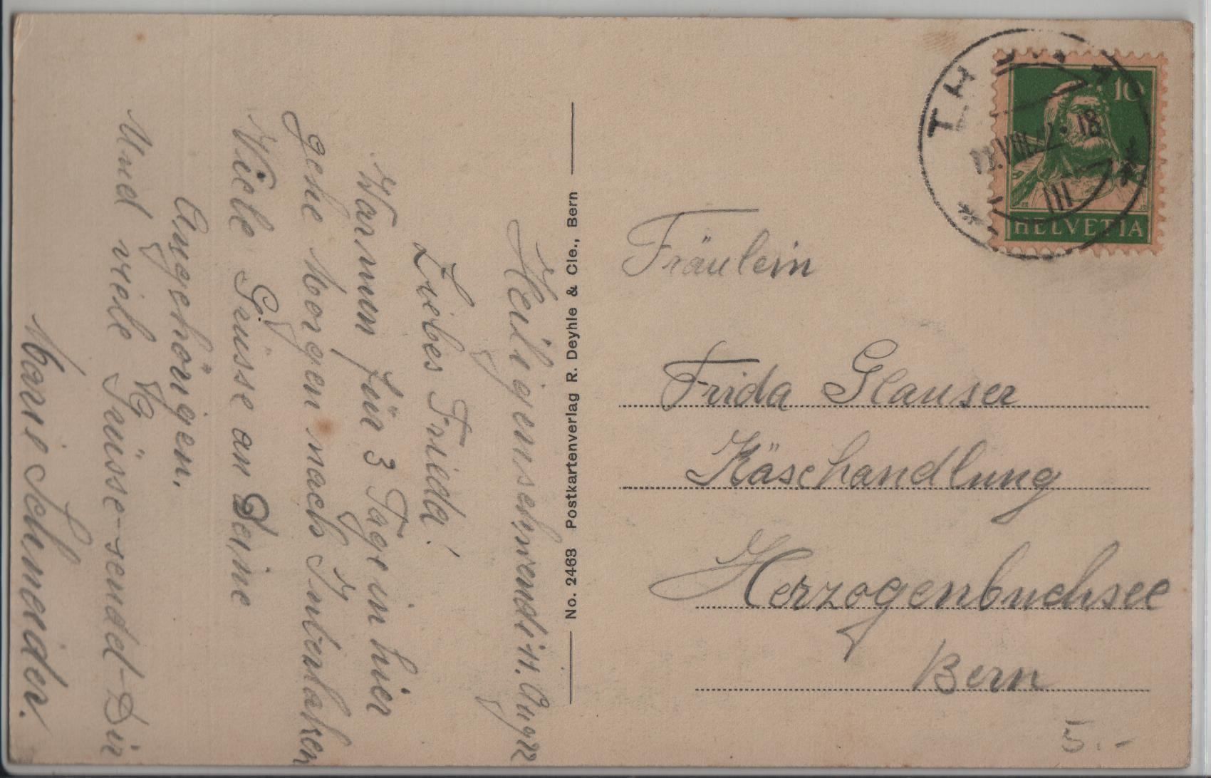 Cartoline postali: Heiligen-Schwendi bei Thun – Antico da Ettingen venduto da Kartenplanet 1
