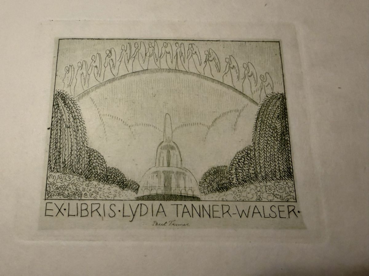 Dipinti: Paul Tanner, Exlibris der Lydia Tanner-Walser, Radierung – Usato da Zürich venduto da mimikiki100