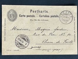 Postkarte 1894 Chézard-Saint-Martin: "Chézard" vix invenitur
